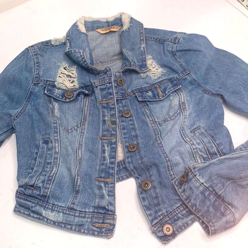 Highway Distressed Jean Jacket